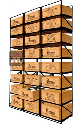 The only solution for storing 24 cases of wine and 288 bottles