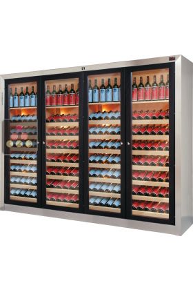 4 temperature contemporary wine cabinets 