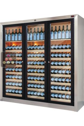 Contemporary wine storage and service cabinets