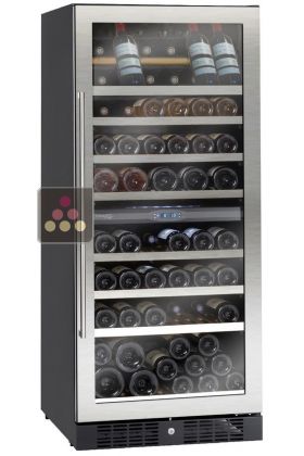 Dual temperature built in wine service cabinet