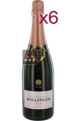 6 Bottles of Bollinger Champagne: Rosé