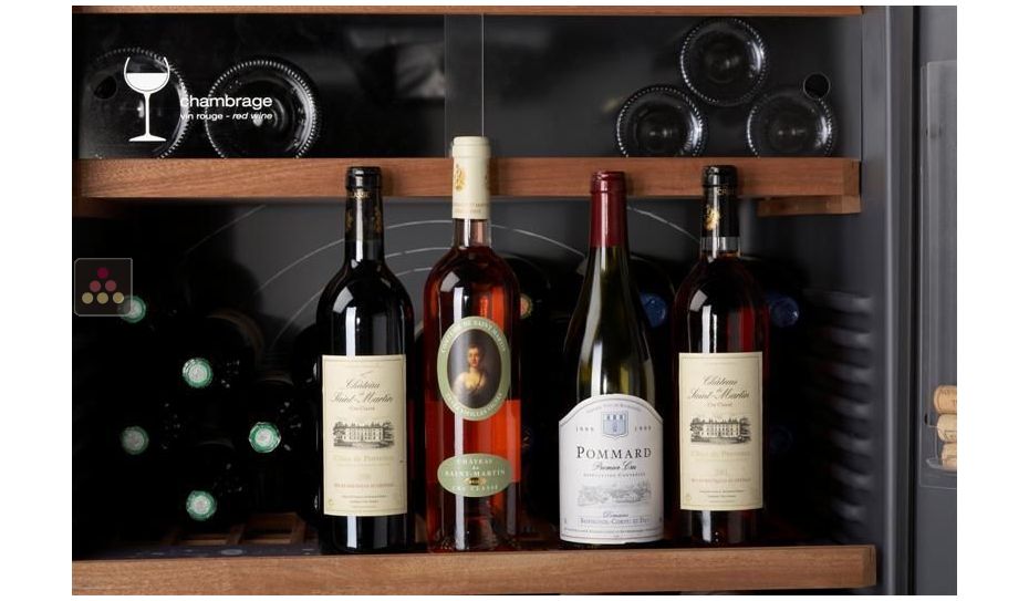 Multipurpose cabinet for storage and service of chilled and room temperature wines