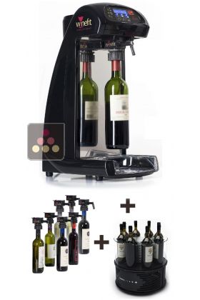 By the glass wine dispenser + Single-temperature Wine cooler for 8 Bottles