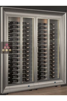 Combination Of Two Modular Built In Multipurpose Wine Cabinets