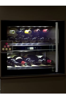 Dual temperature built in wine service cabinet - Left hinged