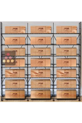 Storage solution for 21 wine cases