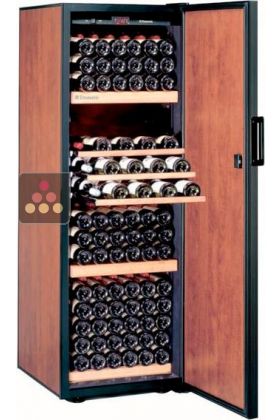 Single temperature silent wine cabinet for ageing or service
