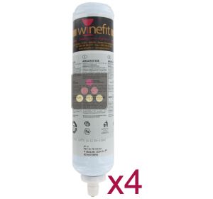 Pack of 4 Argon cartridges for Winefit distributor WINEFIT