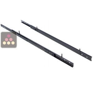 Set of 2 rails for 1 sliding shelf CLIMADIFF