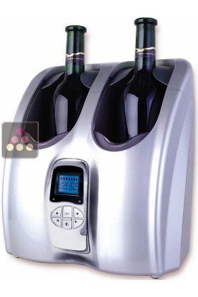 2 temperarture Wine cooler for 2 bottles