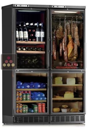 Built-in Combination of a Cheese Cabinet, a Delicatessen Cabinet and a Fresh Produce compartment