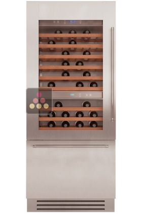 Multipurpose built-in wine cabinet with tri-mode compartment - Light Design
