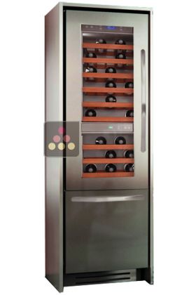 Multipurpose wine cabinet with Tri-modes compartment - Classic Design