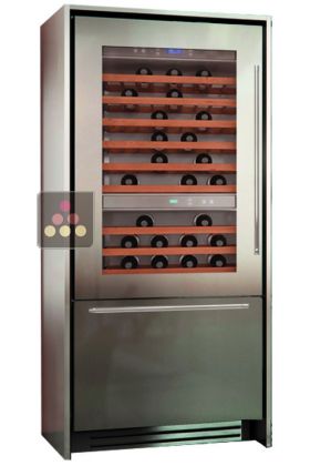 Multipurpose wine cabinet with integrated tri-mode compartment - Classic Design
