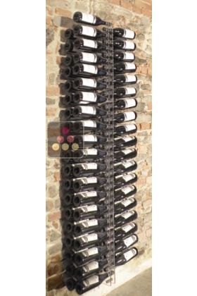 Wall Wine Rack in Clear Plexiglass for 92 bottles - (optional LED lighting)