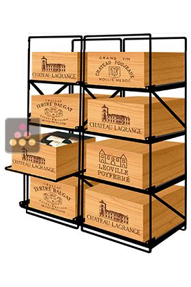 The only solution for storing 8 cases of wine and 96 bottles