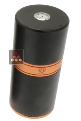 Black and copper round cigar tubes for 7 cigars