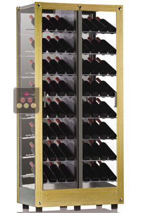 3-sided refrigerated display cabinet for wine storage or service