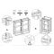 Assembly kit for 2 furniture Visiobois/Visiobox