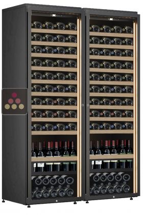 Combination of 2 Single temperature wine service or storage cabinets