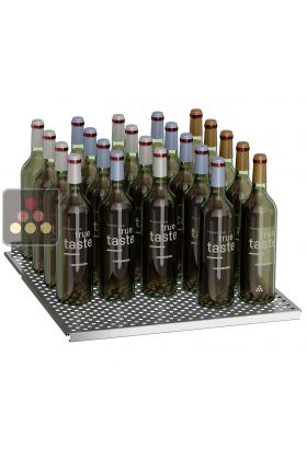 Shelf in perforated sheet metal for standing bottles (60 cm) for GrandCru - GrandCru Sélection ranges 
