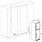 Built-in 2 temperature wine cabinet for service or storage - 2 independent zones