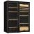Combination of a single temperature wine cabinet and a multipurpose wine cabinet - Storage/sliding shelves