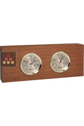 Thermometer / Hygrometer on a wooden mount