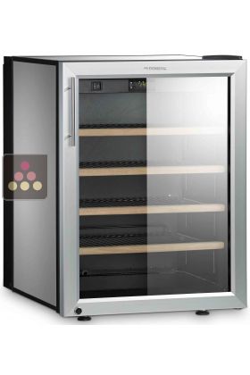 Single temperature silent built-in wine cabinet for storage or service