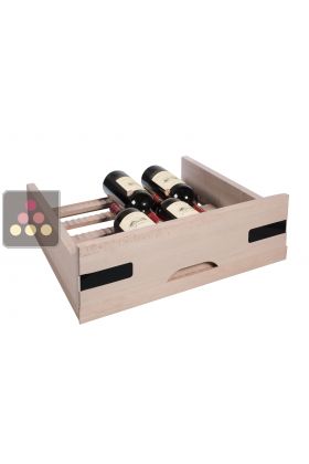 Beech wood sliding drawer for Magnum for wine cabinets in the Prestige range