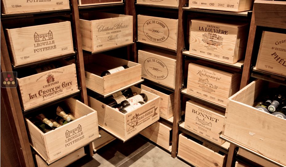 The only solution for storing 2 cases of wine and 24 bottles