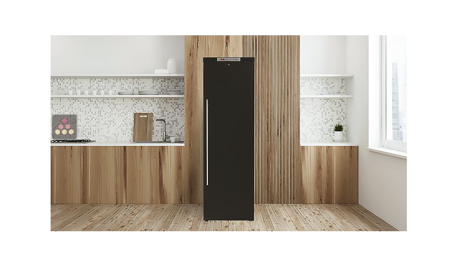 Single temperature wine ageing cabinet with humidity control