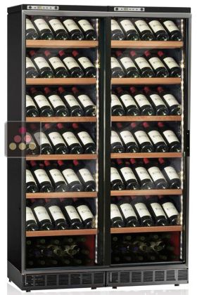 Built-in combined 2 Single temperature wine service & storage cabinets