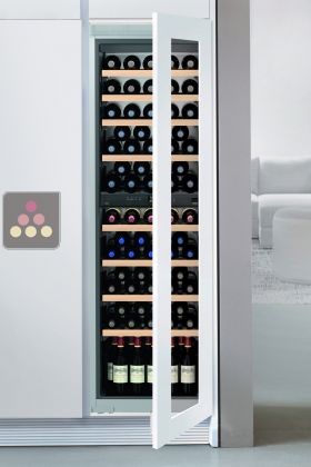 Multi-purpose built in wine cabinet for the storage and service of wine 
