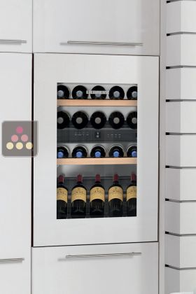 Multi-purpose wine cabinet for the storage and service of wine - can be fitted

