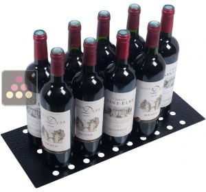 Perforated metallic stand for vertical bottle storage CLIMADIFF