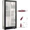 Professional multi-temperature wine display cabinet - 36cm deep - 3 glazed sides - Without shelf