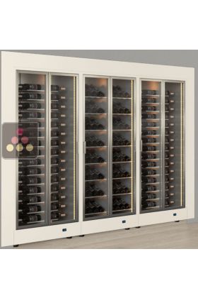 Built In Combination Of 3 Modular Multipurpose Wine Cabinets