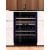 Dual temperature built in wine cabinet for storage and/or service - Push open door