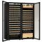 Combination of a single temperature wine cabinet and a 3 temperatures multipurpose wine cabinet - Sliding shelves - Full Glass door