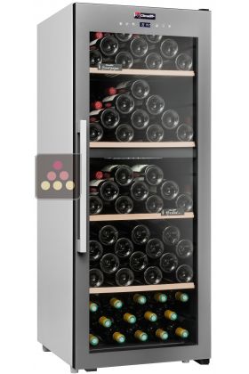Dual temperature service wine cabinet