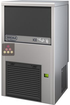 Hollow ice cube maker up to 22kg/24h with 8kg of integrated storage - Freestanding - Air-cooled condenser