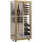 Multi-temperature wine display cabinet - 3 glazed sides - Without shelves - Without shelf