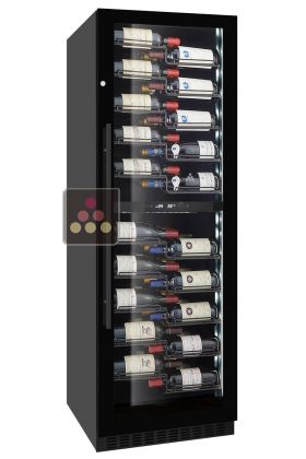 Dual temperature wine service and/or storage cabinet