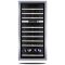 Dual temperature built in wine cabinet for service self-ventilated