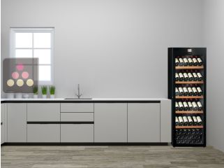 Multi-Temperature wine storage and service cabinet 