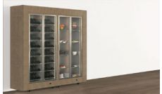 Combination of modular refrigerated cabinets