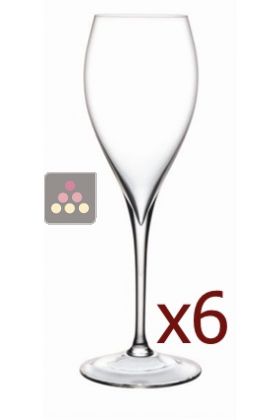 Grand Piqué flutes - Pack of 6 glasses