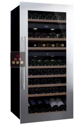 Triple temperature built in wine storage and service cabinet