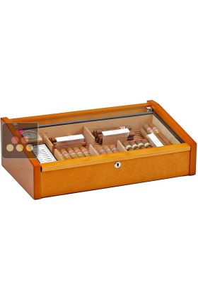 Glazed Cigar humidor - Mahogany veneer 